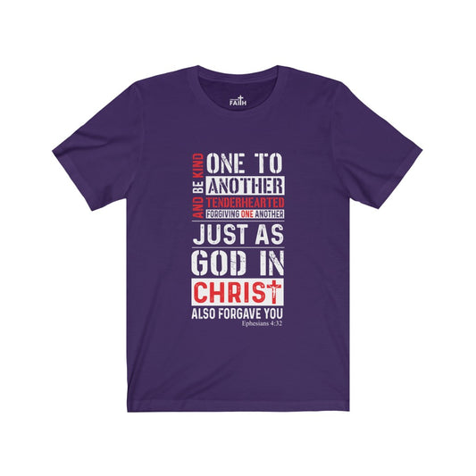 "Be kind..." – Short Sleeve Jersey Tee - Up Raised Faith