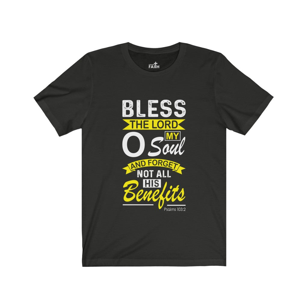 "Bless the Lord" – Short Sleeve Jersey Tee - Up Raised Faith