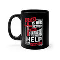 "God is our refuge..." Ceramic mug 11oz - Up Raised Faith