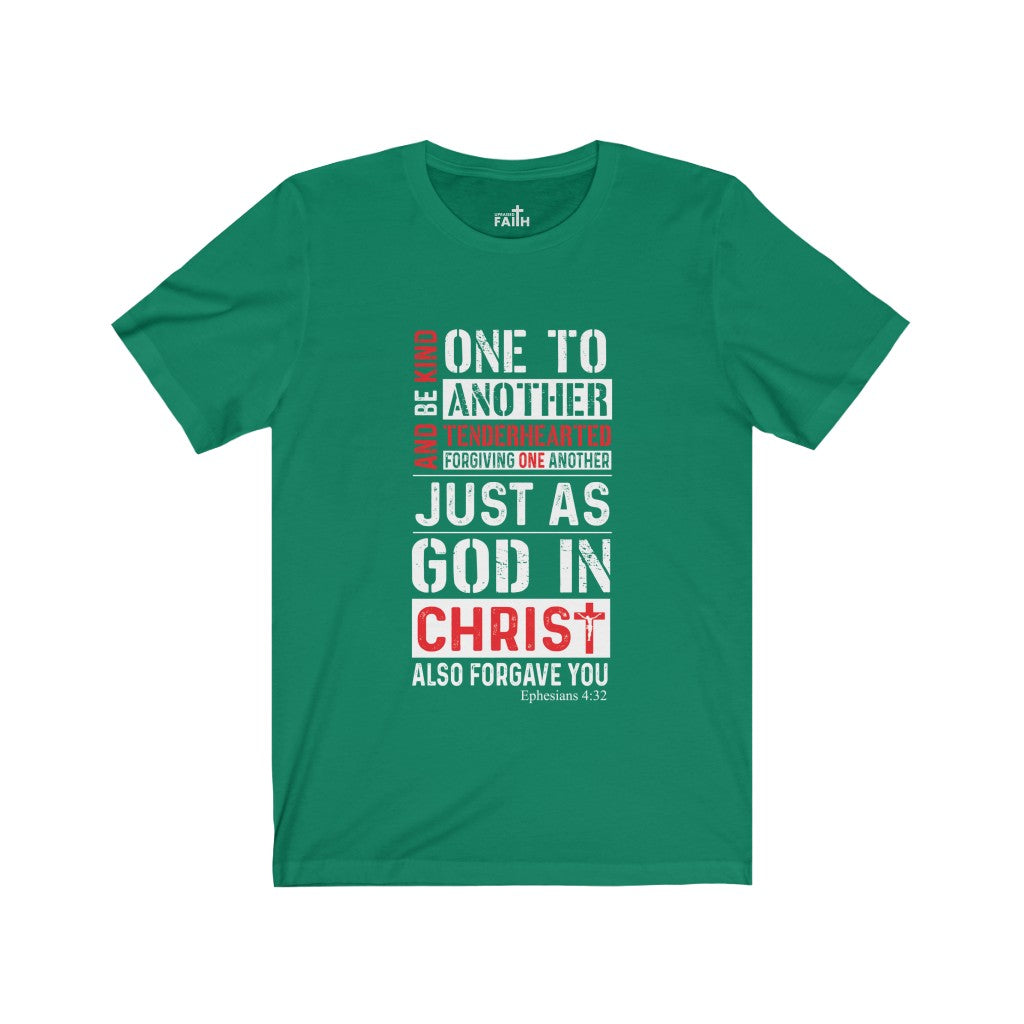 "Be kind..." – Short Sleeve Jersey Tee - Up Raised Faith