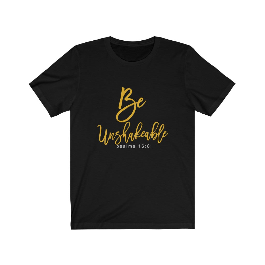 "be unshakeable" WOMEN Short Sleeve Tee - Up Raised Faith