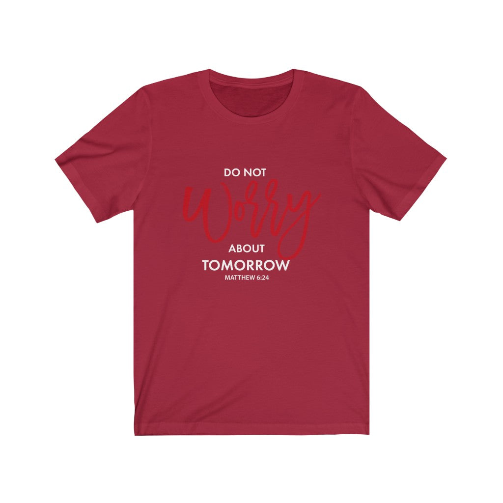 'do not worry" WOMEN Short Sleeve Tee - Up Raised Faith