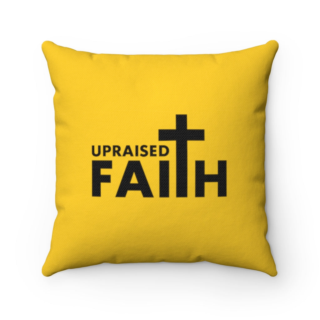 "Be Still" – Gold Pillow - Up Raised Faith