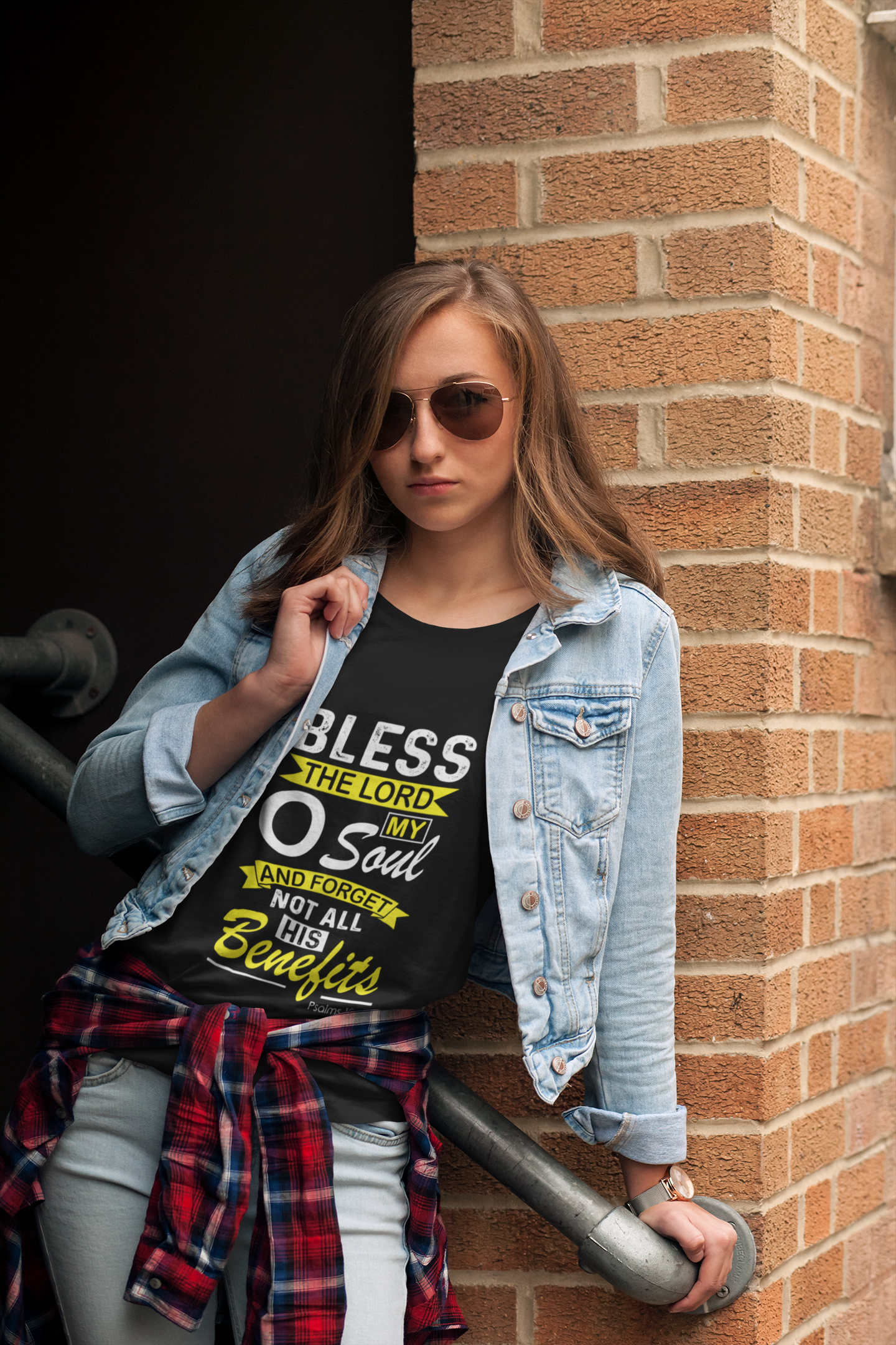 "Bless the Lord" – Short Sleeve Jersey Tee - Up Raised Faith